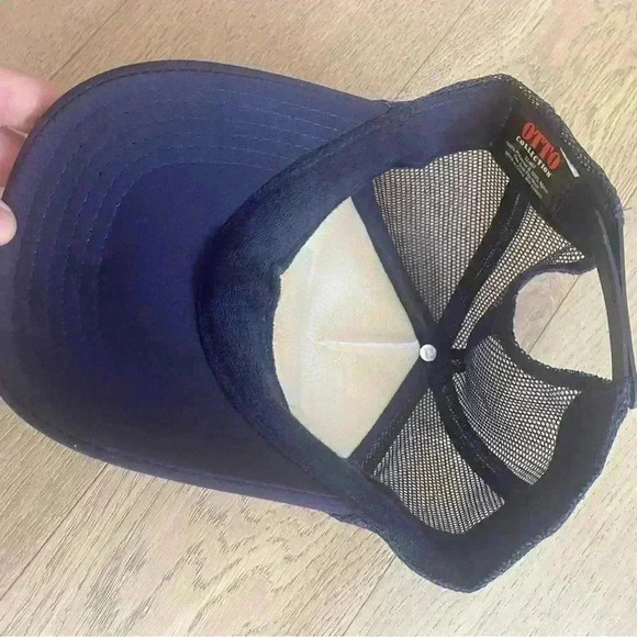 SOUTH COAST ADULT RETRO SQUARE TRUCKER HAT NAVY - Picture 3 of 3